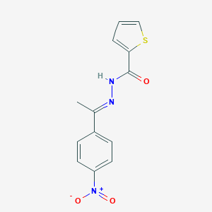 molecular formula C13H11N3O3S B343144 N'-[1-(4-nitrophenyl)ethylidene]-2-thiophenecarbohydrazide 