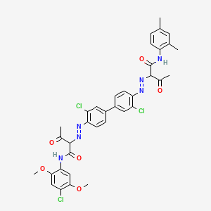 molecular formula C36H33Cl3N6O6 B3431461 C.I. Pigment Yellow 176 CAS No. 90268-24-9