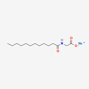 molecular formula C14H26NNaO3 B3431484 Sodium lauroyl glycinate CAS No. 90387-74-9