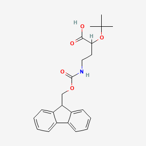 molecular formula C23H27NO5 B3431505 4-(9H-fluoren-9-ylmethoxycarbonylamino)-2-[(2-methylpropan-2-yl)oxy]butanoic acid CAS No. 905857-50-3