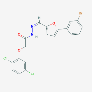 molecular formula C19H13BrCl2N2O3 B343152 N'-{[5-(3-bromophenyl)-2-furyl]methylene}-2-(2,5-dichlorophenoxy)acetohydrazide 