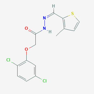 molecular formula C14H12Cl2N2O2S B343154 2-(2,5-dichlorophenoxy)-N'-[(3-methyl-2-thienyl)methylene]acetohydrazide 