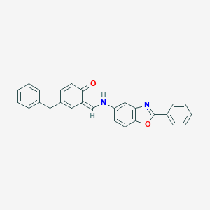 molecular formula C27H20N2O2 B343163 (6Z)-4-benzyl-6-[[(2-phenyl-1,3-benzoxazol-5-yl)amino]methylidene]cyclohexa-2,4-dien-1-one 