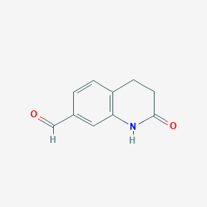 molecular formula C10H9NO2 B3431638 2-Oxo-1,2,3,4-tetrahydroquinoline-7-carbaldehyde CAS No. 917836-04-5