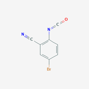 molecular formula C8H3BrN2O B3431749 5-Bromo-2-isocyanatobenzonitrile CAS No. 926239-85-2