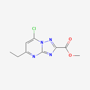 molecular formula C9H9ClN4O2 B3431754 Methyl 7-chloro-5-ethyl-[1,2,4]triazolo[1,5-a]pyrimidine-2-carboxylate CAS No. 926242-89-9