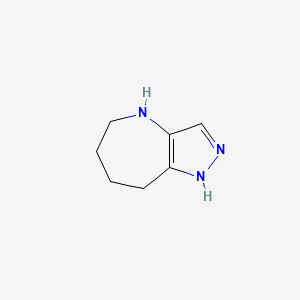 molecular formula C7H11N3 B3431838 1,4,5,6,7,8-Hexahydropyrazolo[4,3-b]azepine CAS No. 933705-54-5