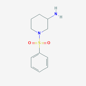 molecular formula C11H16N2O2S B3431851 1-(Phenylsulfonyl)piperidin-3-amine CAS No. 934157-02-5