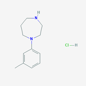 molecular formula C12H19ClN2 B3431859 1-(3-Methylphenyl)homopiperazine monohydrochloride CAS No. 934991-97-6