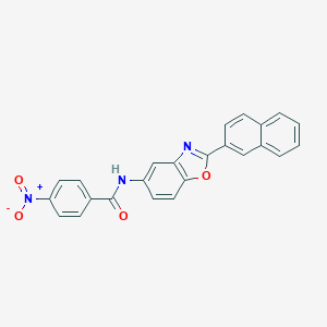 molecular formula C24H15N3O4 B343191 N-[2-(naphthalen-2-yl)-1,3-benzoxazol-5-yl]-4-nitrobenzamide 