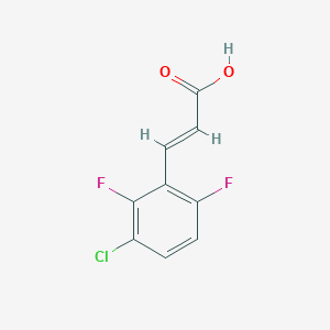 molecular formula C9H5ClF2O2 B3431978 3-Chloro-2,6-difluorocinnamic acid CAS No. 942319-19-9