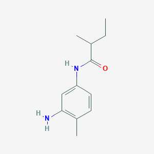 molecular formula C12H18N2O B3432023 N-(3-amino-4-methylphenyl)-2-methylbutanamide CAS No. 946690-34-2