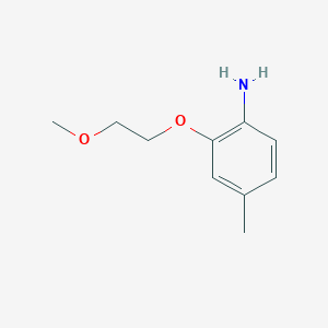 molecular formula C10H15NO2 B3432033 2-(2-Methoxyethoxy)-4-methylaniline CAS No. 946716-14-9