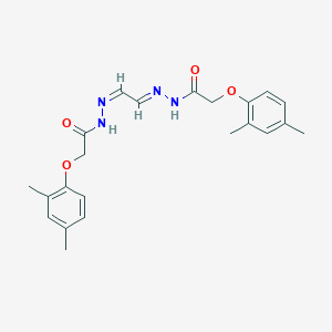 molecular formula C22H26N4O4 B343205 2-(2,4-dimethylphenoxy)-N'-[(1E,2Z)-2-{2-[(2,4-dimethylphenoxy)acetyl]hydrazinylidene}ethylidene]acetohydrazide 