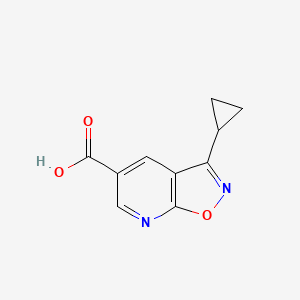 molecular formula C10H8N2O3 B3432090 3-Cyclopropyl-[1,2]oxazolo[5,4-b]pyridine-5-carboxylic acid CAS No. 954272-31-2