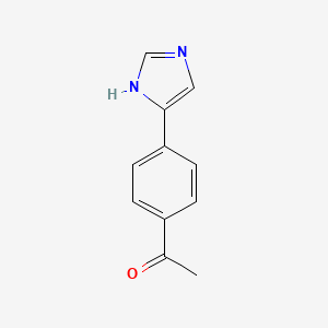 molecular formula C11H10N2O B3432107 4-(4-Acetylphenyl)-1H-imidazole CAS No. 958004-97-2