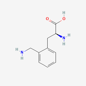 molecular formula C10H14N2O2 B3432127 L-2-Aminomethylphenylalanine CAS No. 959580-92-8