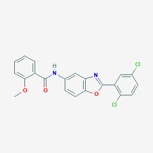molecular formula C21H14Cl2N2O3 B343223 N-[2-(2,5-dichlorophenyl)-1,3-benzoxazol-5-yl]-2-methoxybenzamide 