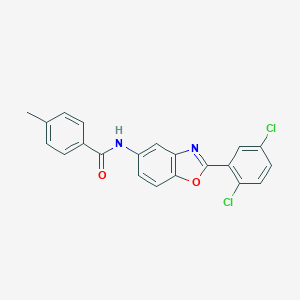 molecular formula C21H14Cl2N2O2 B343224 N-[2-(2,5-dichlorophenyl)-1,3-benzoxazol-5-yl]-4-methylbenzamide 