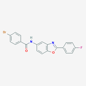 molecular formula C20H12BrFN2O2 B343228 4-bromo-N-[2-(4-fluorophenyl)-1,3-benzoxazol-5-yl]benzamide 