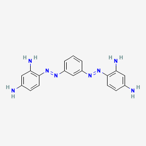 molecular formula C18H18N8 B3432320 C.I. Basic Brown 1 CAS No. 1052-38-6