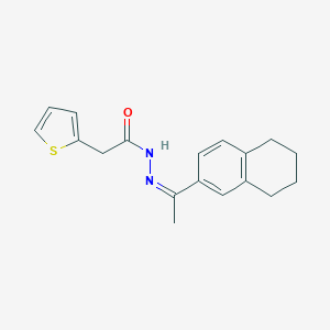 N'-[1-(5,6,7,8-tetrahydro-2-naphthalenyl)ethylidene]-2-(2-thienyl)acetohydrazide