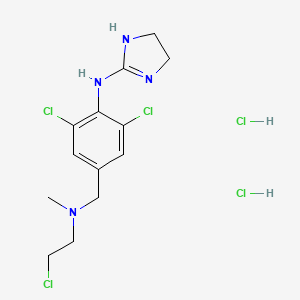 molecular formula C13H19Cl5N4 B3432656 Chloroethylclonidine dihydrochloride CAS No. 70107-07-2
