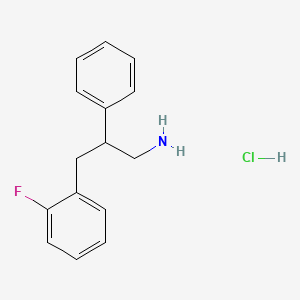 molecular formula C15H17ClFN B3432902 [3-(2-Fluorophenyl)-2-phenylpropyl]amine hydrochloride CAS No. 1048648-82-3