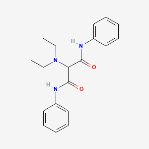 molecular formula C19H23N3O2 B3432944 2-(diethylamino)-N,N'-diphenylpropanediamide CAS No. 110377-54-3