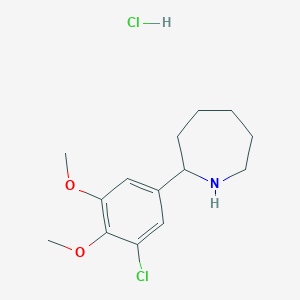 2-(3-Chloro-4,5-dimethoxyphenyl)azepane hydrochloride