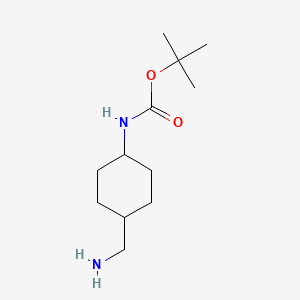 molecular formula C12H24N2O2 B3433009 tert-Butyl (trans-4-(aminomethyl)cyclohexyl)carbamate CAS No. 1184918-37-3