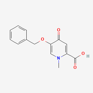 molecular formula C14H13NO4 B3433028 5-(Benzyloxy)-1-methyl-4-oxo-1,4-dihydropyridine-2-carboxylic acid CAS No. 119736-19-5