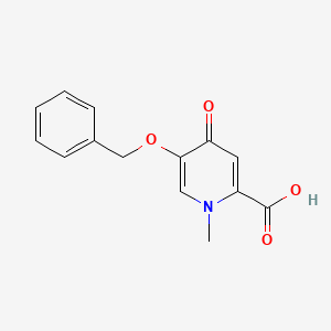 B3433028 5-(Benzyloxy)-1-methyl-4-oxo-1,4-dihydropyridine-2-carboxylic acid CAS No. 119736-19-5