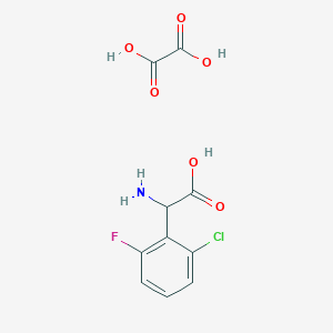 Amino(2-chloro-6-fluorophenyl)acetic acid oxalate