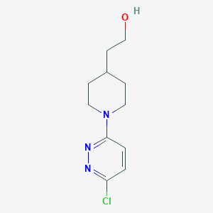 molecular formula C11H16ClN3O B3433047 4-Piperidineethanol, 1-(6-chloro-3-pyridazinyl)- CAS No. 124438-73-9