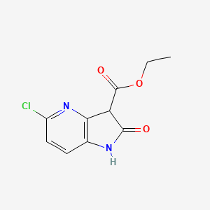 molecular formula C10H9ClN2O3 B3433061 5-Chloro-4-aza-2-oxindole-3-carboxylic acid ethyl ester CAS No. 1260386-66-0