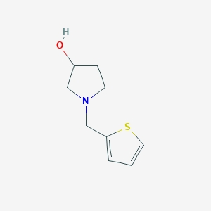 molecular formula C9H13NOS B3433065 1-(Thiophen-2-ylmethyl)pyrrolidin-3-ol CAS No. 130054-58-9