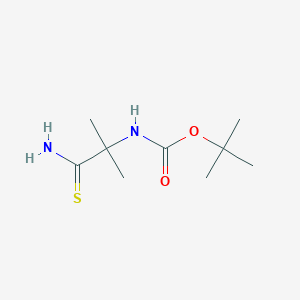 molecular formula C9H18N2O2S B3433084 tert-butyl N-(1-carbamothioyl-1-methylethyl)carbamate CAS No. 133117-98-3