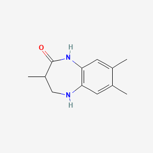 1,3,4,5-Tetrahydro-3,7,8-trimethyl-2H-1,5-benzodiazepin-2-one