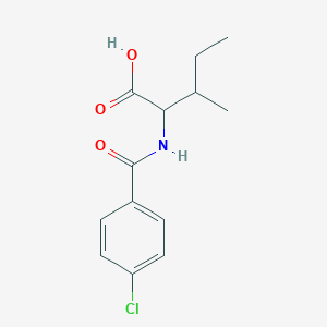 2-[(4-Chlorophenyl)formamido]-3-methylpentanoic acid