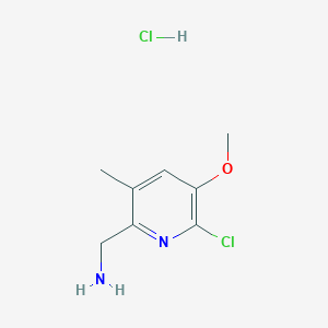 (6-Chloro-5-methoxy-3-methylpyridin-2-yl)methanamine;hydrochloride