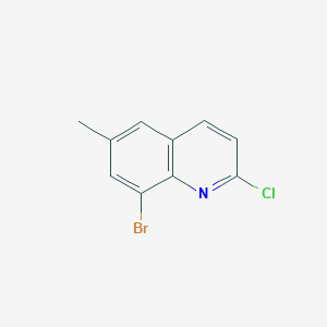 molecular formula C10H7BrClN B3433110 8-Bromo-2-chloro-6-methylquinoline CAS No. 142219-60-1