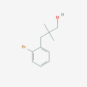 molecular formula C11H15BrO B3433138 Benzenepropanol, 2-bromo-beta,beta-dimethyl- CAS No. 149080-25-1