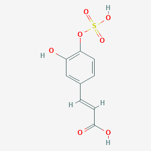 molecular formula C9H8O7S B3433142 (E)-3-(3-hydroxy-4-sulfooxyphenyl)prop-2-enoic acid CAS No. 151481-51-5