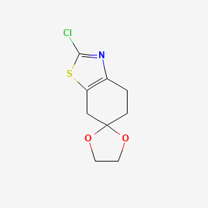 2-chloro-5,7-dihydro-4H-spiro[1,3-benzothiazole-6,2'-[1,3]dioxolane]