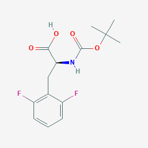 molecular formula C14H17F2NO4 B3433194 (S)-2-((tert-Butoxycarbonyl)amino)-3-(2,6-difluorophenyl)propanoic acid CAS No. 167993-07-9