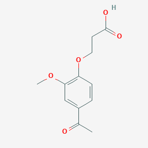 3-(4-Acetyl-2-methoxyphenoxy)propanoic acid