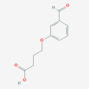 molecular formula C11H12O4 B3433224 4-(3-Formylphenoxy)butanoic acid CAS No. 174884-10-7