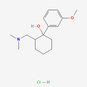 molecular formula C16H26ClNO2 B3433423 2-(二甲氨基甲基)-1-(3-甲氧基苯基)环己醇盐酸盐 CAS No. 2914-78-5