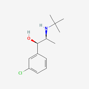 molecular formula C13H20ClNO B3433432 (R*,S*)-2-(T-Butylamino)1-(3-chlorophenyl) propanol CAS No. 292055-72-2